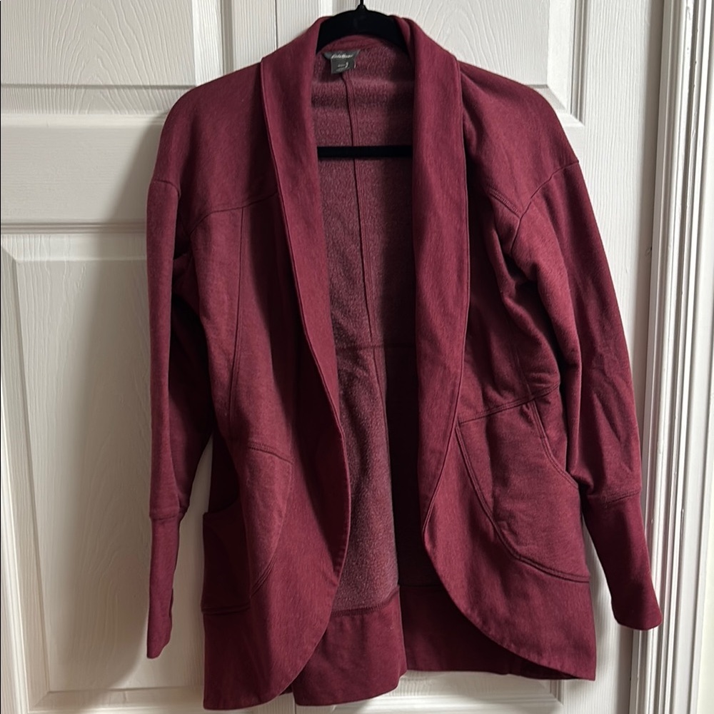 Eddie Bauer Red Tailored Blazer Classic Suit Jacket